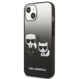 Karl Lagerfeld KLHCP13STGKCK iPhone 13 mini 5,4" hardcase czarny/sort Gradient Ikonik Karl & Choupette