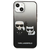 Karl Lagerfeld KLHCP13STGKCK iPhone 13 mini 5,4" hardcase czarny/sort Gradient Ikonik Karl & Choupette