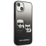 Karl Lagerfeld KLHCP13STGKCK iPhone 13 mini 5,4" hardcase czarny/sort Gradient Ikonik Karl & Choupette