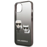 Karl Lagerfeld KLHCP13STGKCK iPhone 13 mini 5,4" hardcase czarny/sort Gradient Ikonik Karl & Choupette