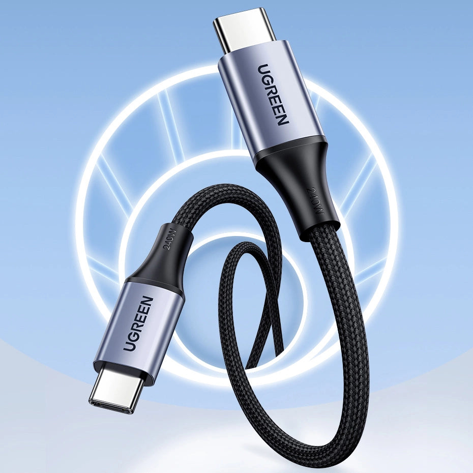Ugreen kabel USB Type C kabel - USB Type C Power Delivery 240W 5A 2m grå (90440 US535)