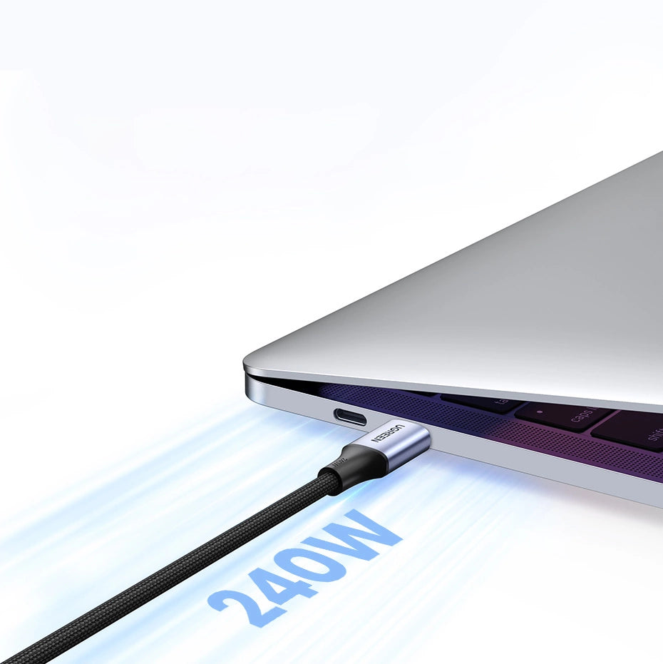 Ugreen kabel USB Type C kabel - USB Type C Power Delivery 240W 5A 2m grå (90440 US535)