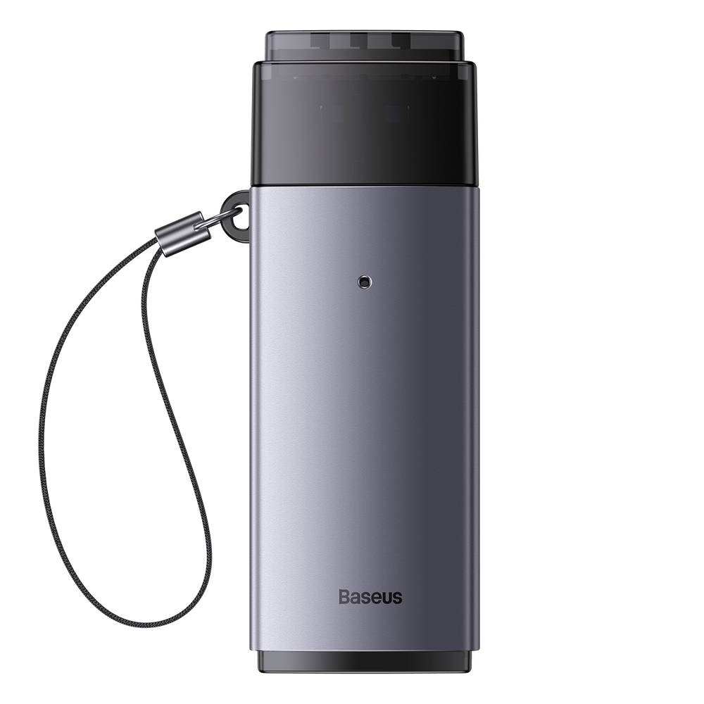 Baseus Lite Series adapter SD / TF USB card reader gray (WKQX060013)