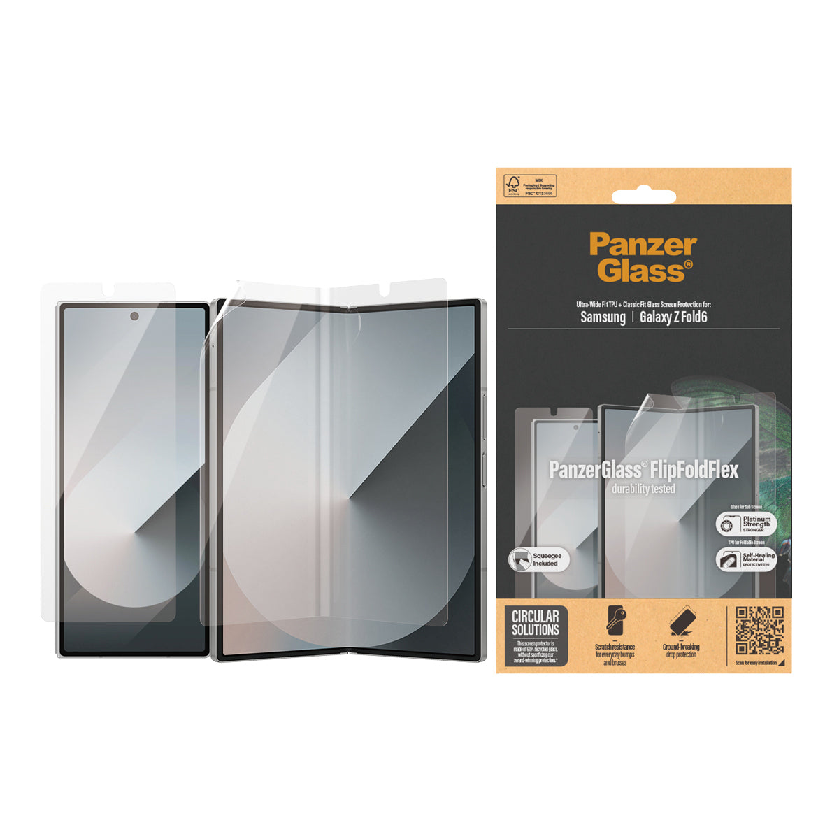 PanzerGlass ® Skærmbeskyttelse Samsung Galaxy Z Fold6 | Glass & Film