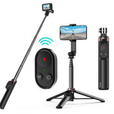 TELESIN Selfie-stang Telesin til smartphones og sportskameraer med BT-fjernbetjening (TE-RCSS-001)