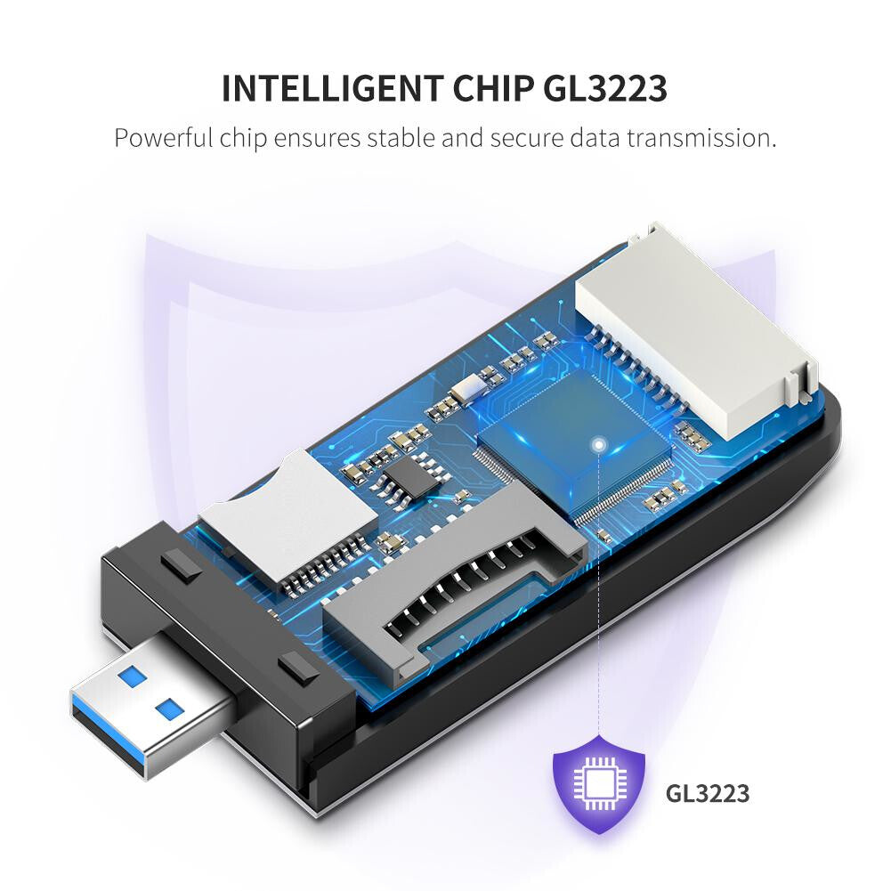 Ugreen 50541 kortlæser USB 3.2 Gen 1 (3.1 Gen 1) Stål