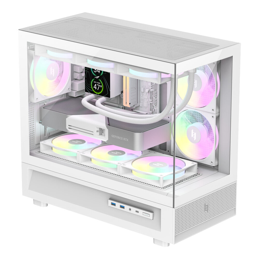 GameMax NEX C31 WH computeretui Hvid