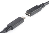 Digitus AK-300210-007-S USB-kabel USB 3.2 Gen 1 (3.1 Gen 1) 0,7 m USB C 10 Gbit/sek. Sort