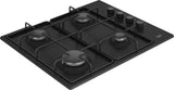 Beko HIBG64120SB kogeplade Sort Indbygget 60 cm Gaskomfur 4 zone(s)