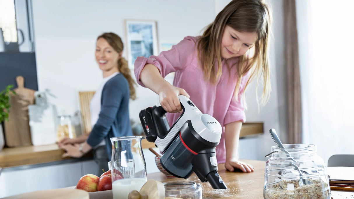 Bosch BCS711XXL stav støvsuger & elektrisk kost Stick vakuum Batteri Dry Poseløs 0,3 L Hvid 3 At