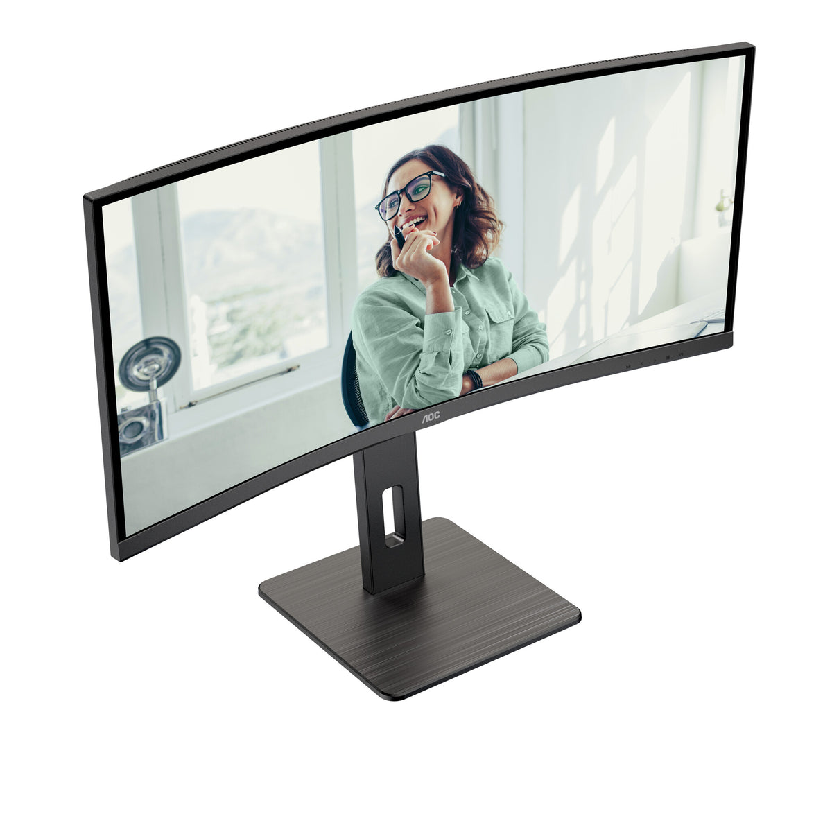 AOC CU34P3CV computerskærm 86,4 cm (34") 3440 x 1440 pixel UltraWide Quad HD LED Sort
