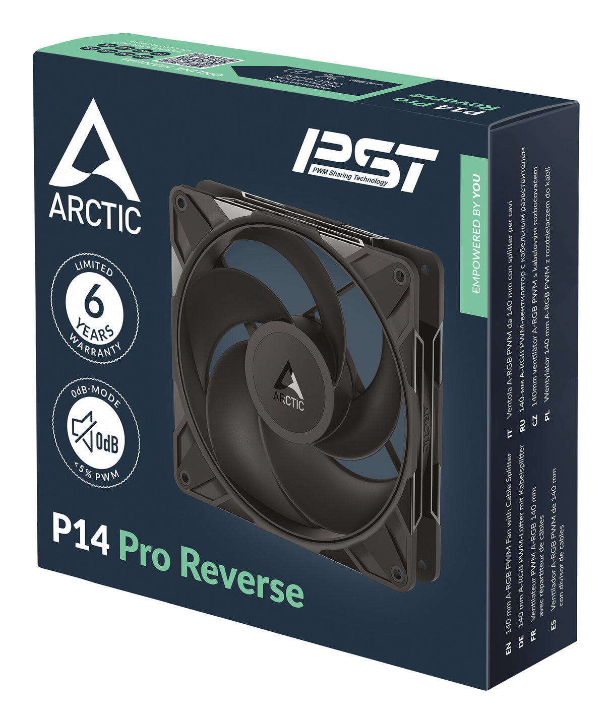 ARCTIC Freezer P14 Pro Reverse Computerkabinet Ventilator 14 cm Sort 1 stk