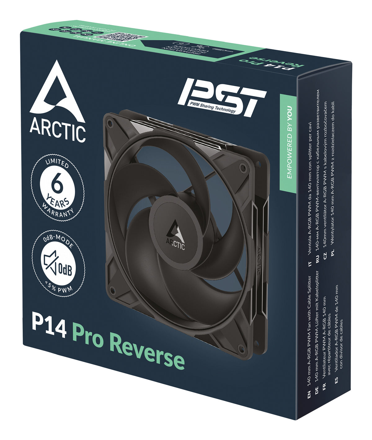 ARCTIC Freezer P14 Pro Reverse - 3 Pack Computerkabinet Ventilator 14 cm Sort 3 stk