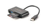 Gembird UHB-CR3-02 kortlæser USB 3.2 Gen 1 (3.1 Gen 1) Type-C Sort