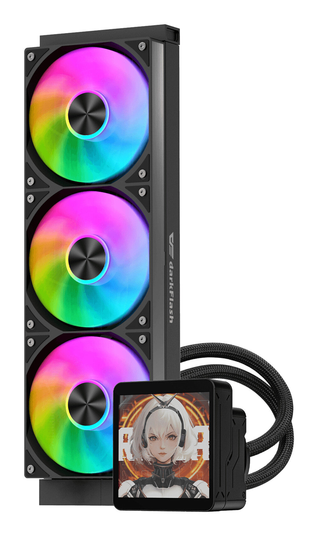 darkFlash DV360S MAX Processor Alt-i-en væskekøler 12 cm Sort 1 stk