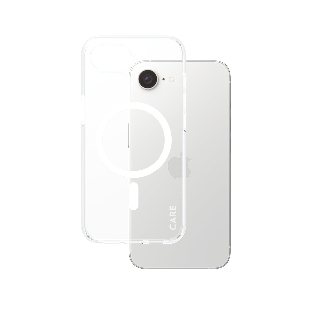 PanzerGlass CARE by ® Flagship Case Transparent Urban Combat m. Hvid Qi Compatible iPhone 16e