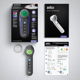 Braun BNT 400 BK Termometer med fjernregistrering Grå Pande Knapper