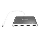 J5 Create USB-C to 4 Port HDMI 380001 multi-monitor adapter
