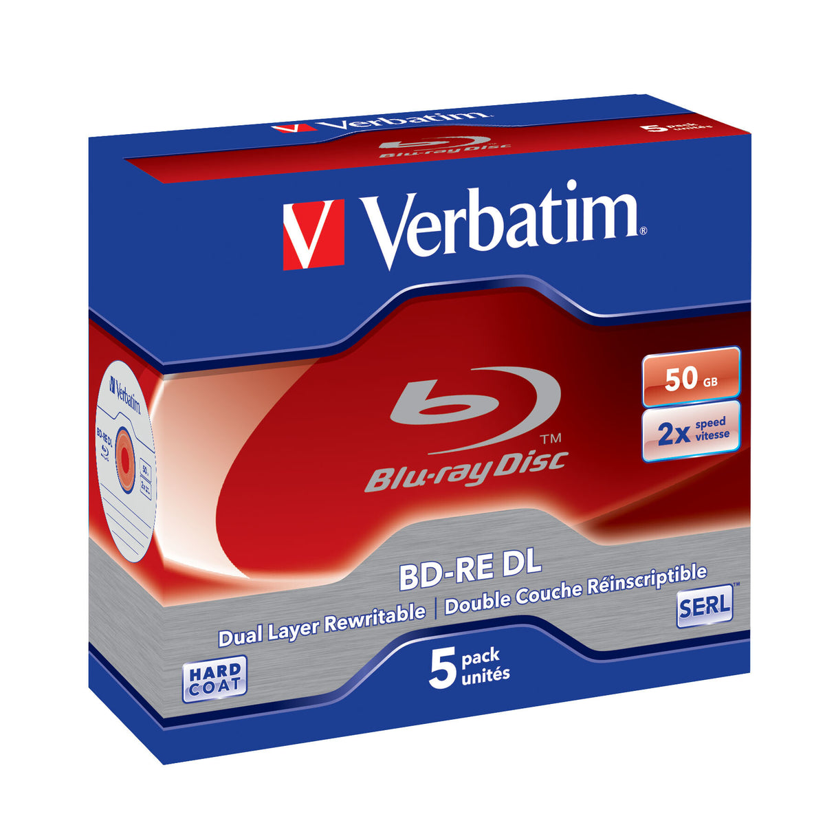Verbatim 5x BD-RE DL 50GB