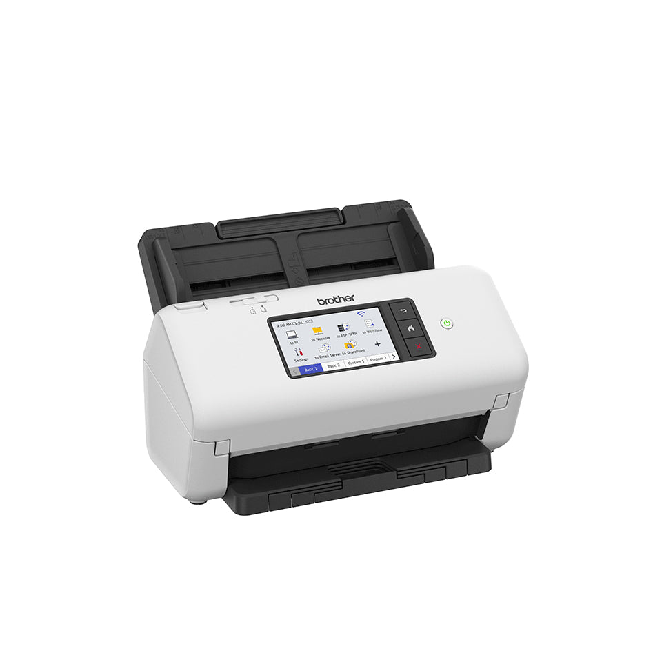 Brother ADS-4700W ADF + Ark-fodret scanner 600 x 600 dpi A4 Sort, Hvid