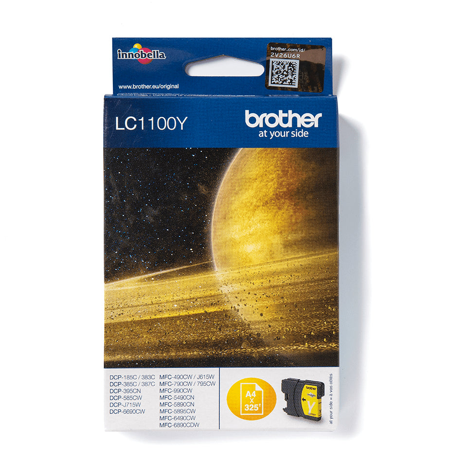 Brother LC1100Y blækpatron 1 stk Original Gul