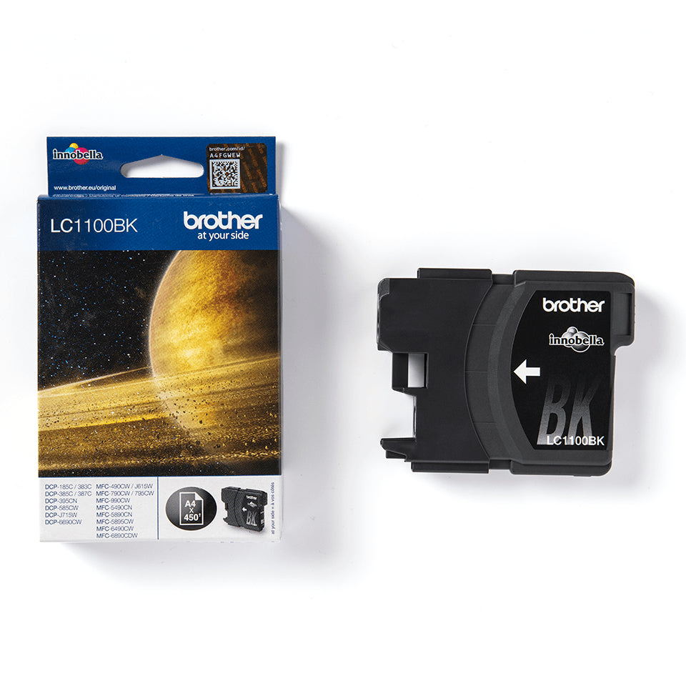 Brother LC1100BK blækpatron 1 stk Original Sort