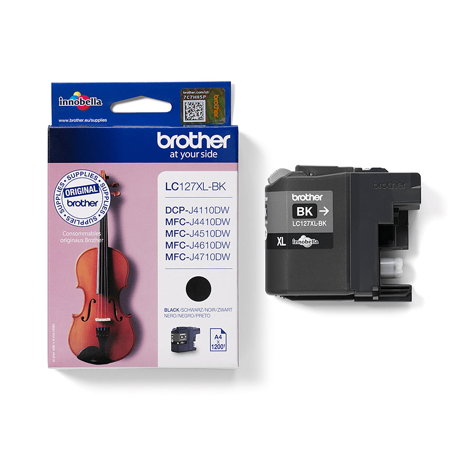 Brother LC127XLBK blækpatron 1 stk Original Sort