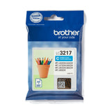 Brother LC 3217C Cyan 550 sider Blæk