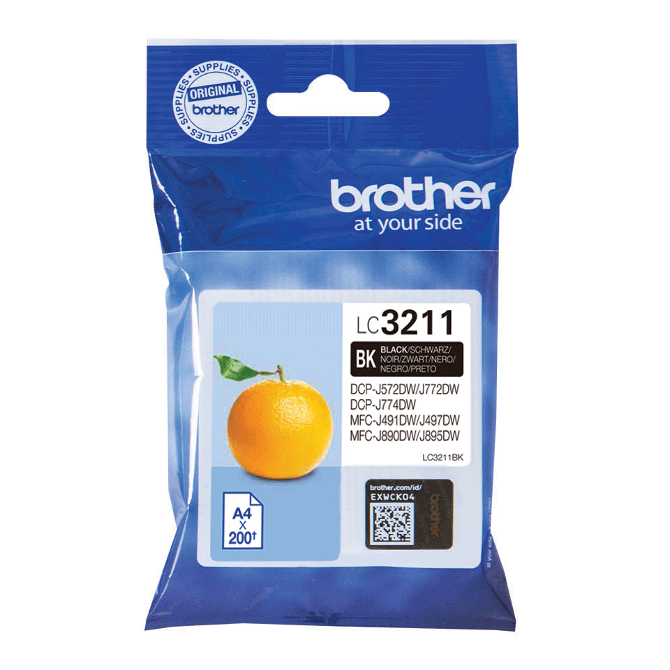 Brother LC3211BK blækpatron 1 stk Original Sort