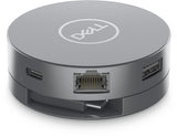 DELL DA305 Ledningsført USB 3.2 Gen 2 (3.1 Gen 2) Type-C Sølv