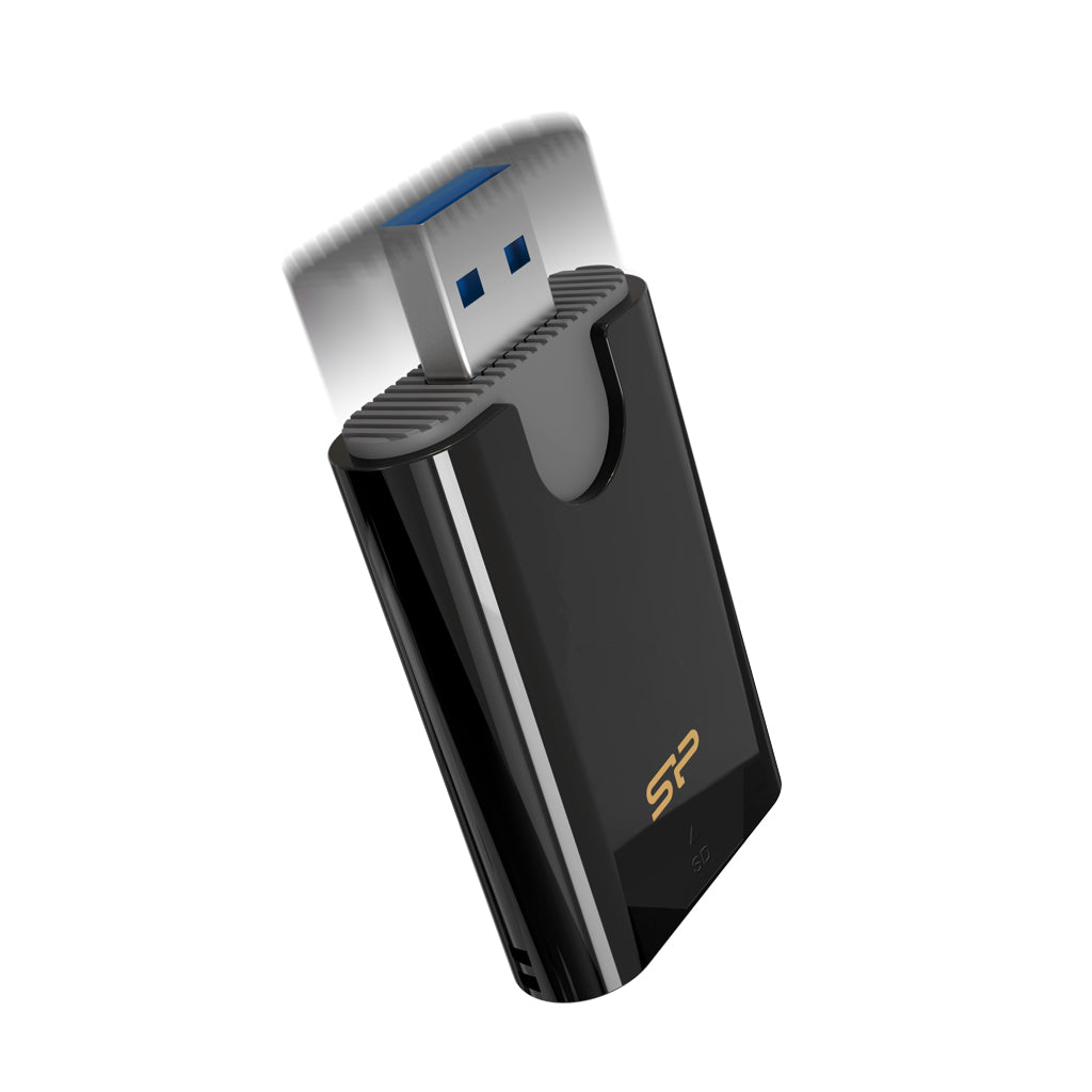 Silicon Power Combo kortlæser USB 3.2 Gen 1 (3.1 Gen 1) Type-A Sort