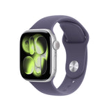 Apple Watch Series 11 GPS 42mm Silver Aluminium Case with Purple Fog Sport Band - M/L
