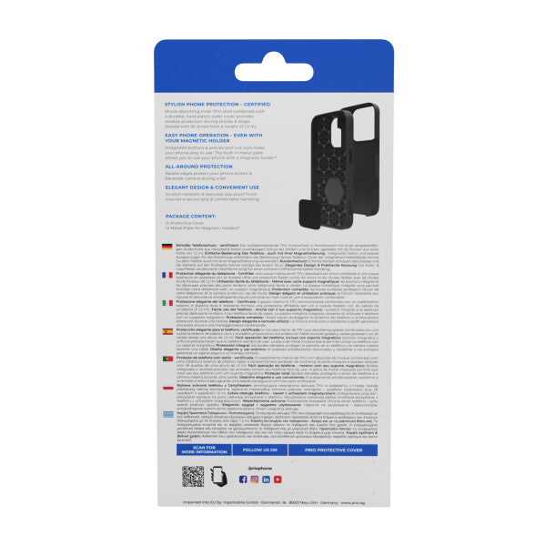 prio Beskyttende Cover til iPhone 16e sort