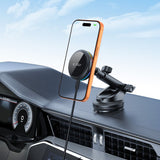 Tech Protect V9 Arcticboost Magnetisk Magsafe Dashboard & Ventilation Trådløs Opladder Til Bilholder 25 W Qi2.2 Sort