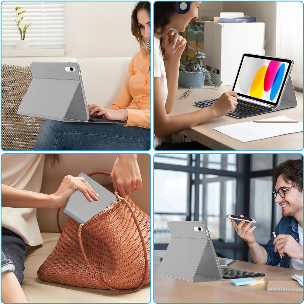Tech Protect Sc Pen + Tastatur Ipad 10.9” 10/2022/11” 11/2025 Grå