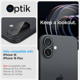 Kamera Beskyttelse Spigen Optik Glas.Tr Camera Protector 2 Pack Iphone 16 / 16 Plus Sort
