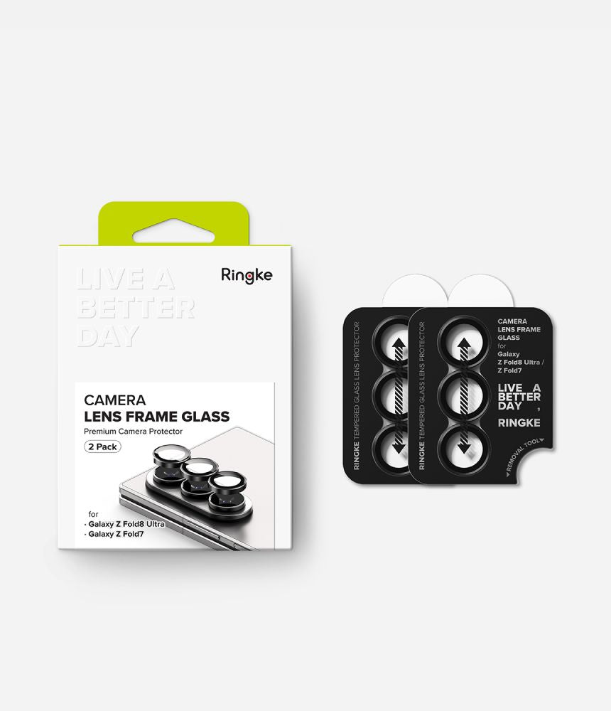 Kamera Beskyttelse Ringke Camera Ramme 2 Pack Galaxy Z Fold 7/8 Ultra Sort