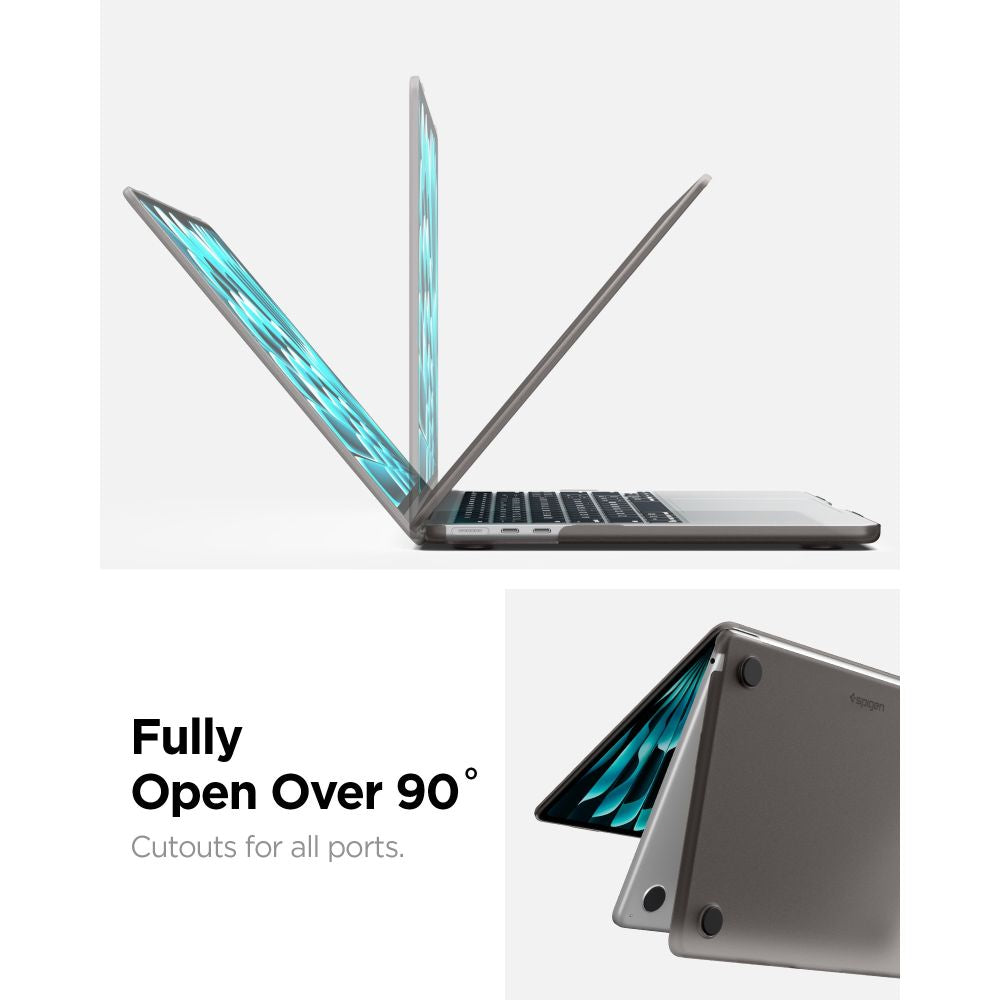 Spigen Airskin Macbook Air 13 M2 M5 2023 2026 Frost Sort
