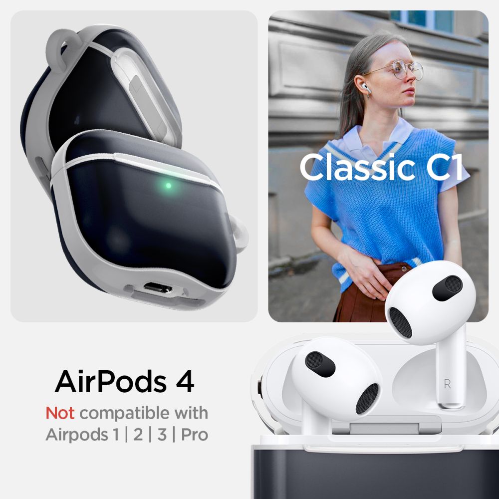 Spigen Classic C1 Apple Airpods 4/5 Grafit