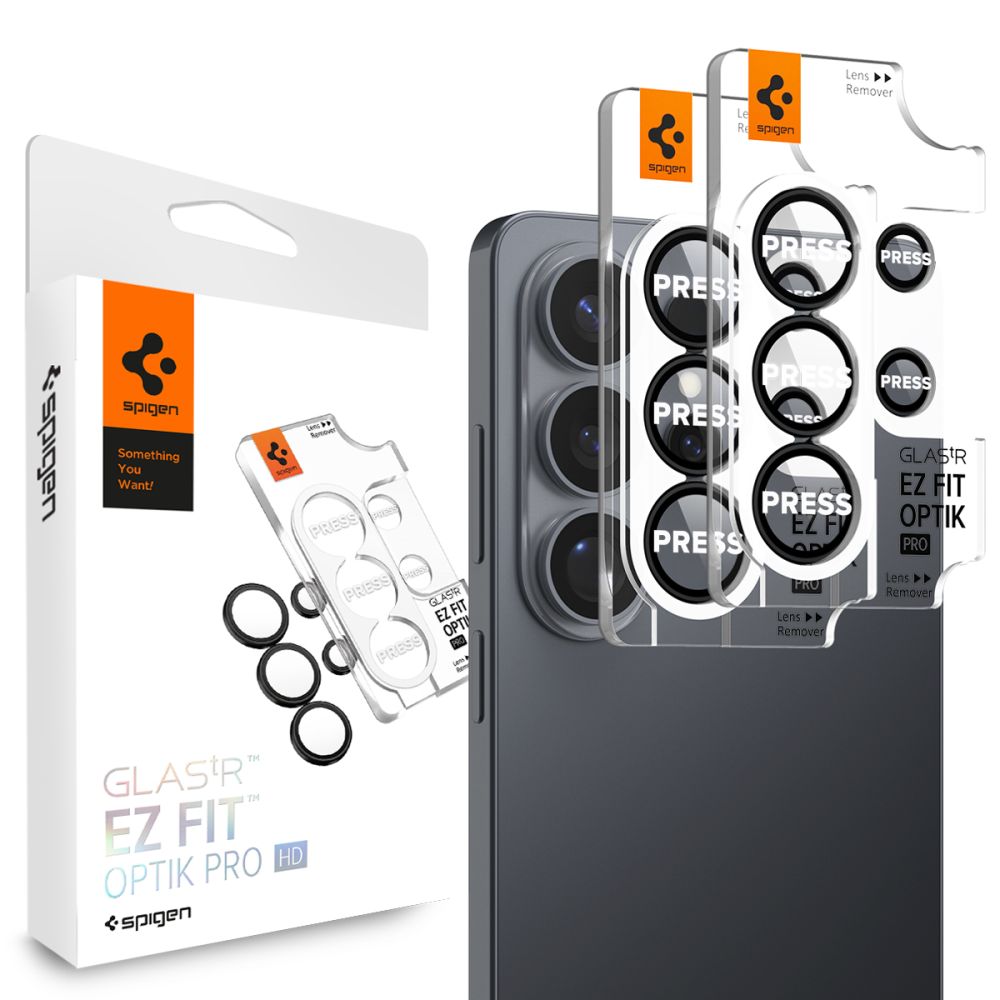 Kamera Beskyttelse Spigen Optik Pro Hd Glas.Tr 'Ez Fit' Camera Protector 2 Pack Galaxy S26 Ultra Black