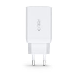 Tech Protect C65 W 3 Ports Netværksopladder Pd 65 W / Qc3.0 Sort