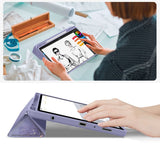 Tech Protect Sc Hybrid Pen Til Galaxy Tab A9 / A11 8.7 X110 / X115 / X133 / X135 Violet Marmor