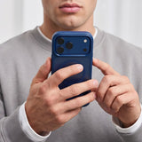 Tech Protect Magmat Magsafe Cc Iphone 17 Pro / 18 Pro Mat Dyb Blå