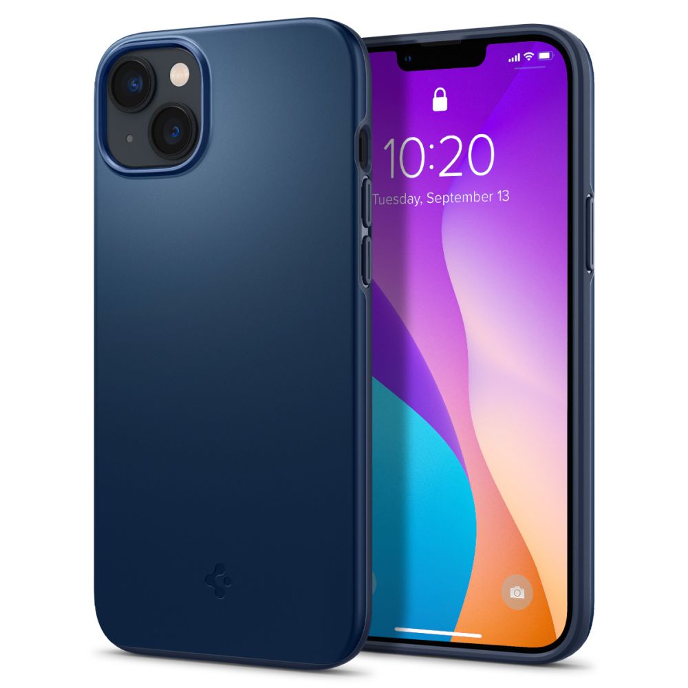Spigen Thin Fit Iphone 14 Plus / 15 Plus Marineblå