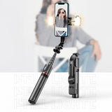 Tech Protect L05 S Bluetooth Selfie Stick Stativ & Led Lys Sort