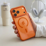 Tech Protect Magmat Magsafe Cc Iphone 17 Pro Max / 18 Pro Max Cosmic Orange/Clear