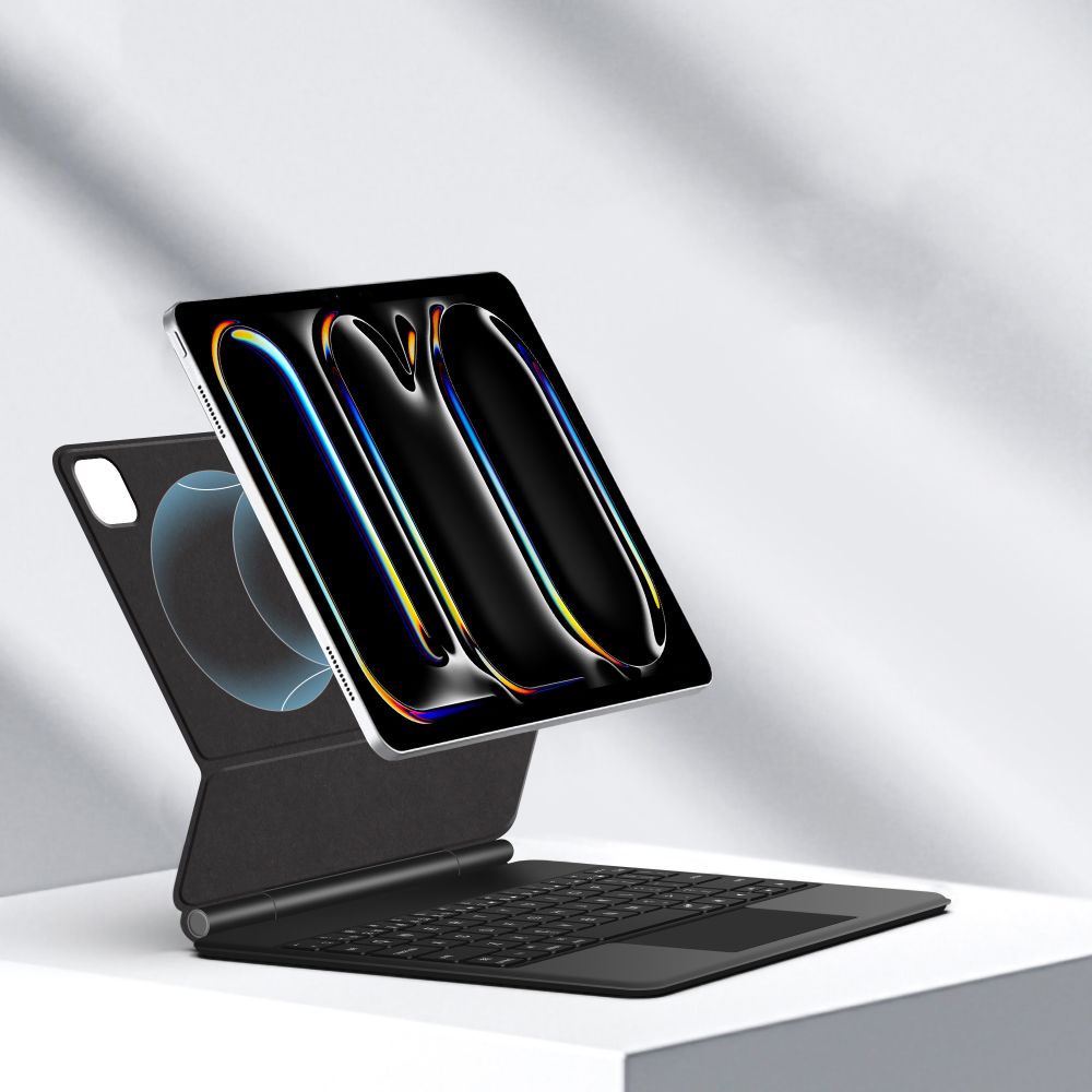 Tech Protect Smartcase Magnetisk + Tastatur Ipad Pro 13” 7/8 2024 2025 Sort