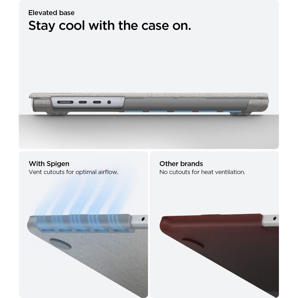 Spigen Urban Fit Macbook Pro 14 M1 M5 / M5 Pro / M5 Pro Max 2021 2026 Lynggrå