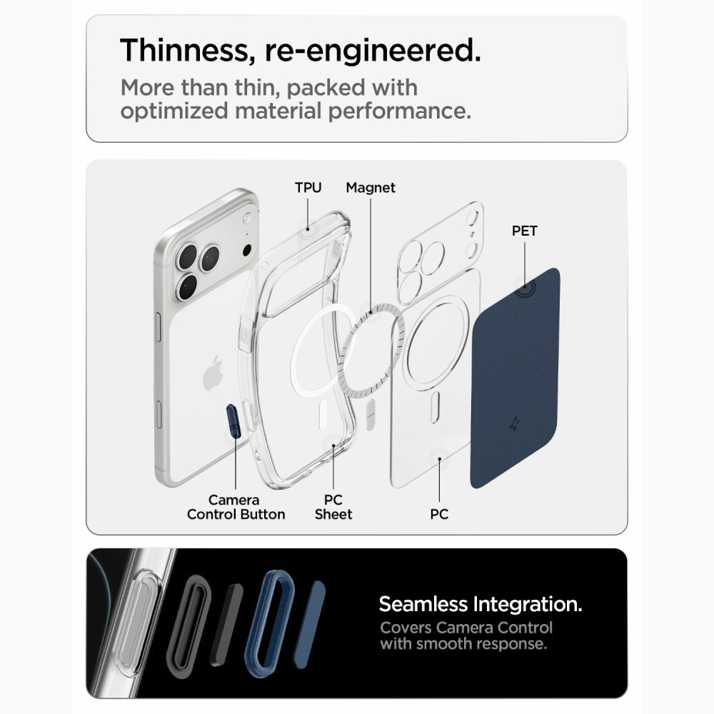 Spigen Ultra Hybrid T Magsafe Iphone 17 Pro Max / 18 Pro Max Matblå