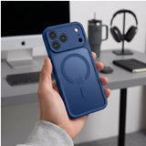 Tech Protect Basicmag Magsafe Iphone 17 Pro Max / 18 Pro Max Mat Dyb Blå